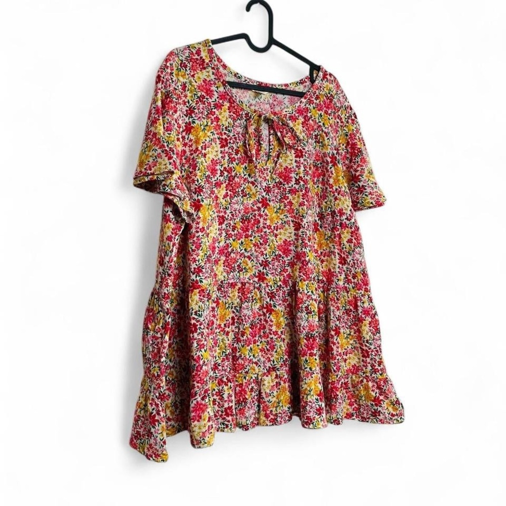 Terra & Sky Flowy Floral top